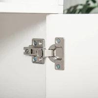 HOMCOM Estante para Livros com 3 Compartimentos Abertos e 1 Armário com Prateleira Ajustável Armazenamento para Sala de Estar Escritório 70x29,5x167 Branco(m-9)