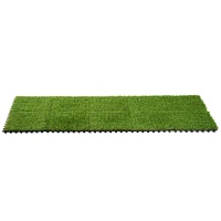 Relva Artificial 30x30cm 10 Peças com Altura de 25mm Alta Densidade 6500 para Exterior Pátio Terraço Verde(m-11)