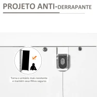 HOMCOM Armário de Cozinha Armário Auxiliar para Microondas com 2 Armários e Gaveta 68.6x40x164 cm Branco(m-6)