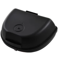 HOMCOM Mala para Motocicleta Mala para Mota Capacidade de 48L com Fechadura e 2 Chaves 59x43x33 cm Preto e Vermelho(m-12)