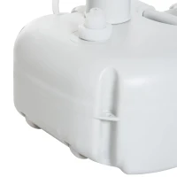 Outsunny Lavatório Portátil para Campismo com Depósito de Recuperação de Água e Dispensador de Sabão 83x50x103 cm Cinza Claro(m-12)