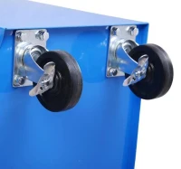 HOMCOM Carrinho de Ferramentas para Oficina com Rodas e 5 Gavetas Fechadura e Alça Lateral 67,5x33x77 cm Vermelho(m-9)