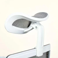 Vinsetto Cadeira de Escritório Giratória com Altura Ajustável Apoio para os Braços Apoio para a Cabeça e Suporte Lombar Reguláveis Encosto Alto 67x65x120-128cm Cinza(m-10)