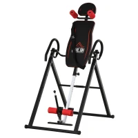 HOMCOM Mesa de Inversão Dobrável com Cintura Acolchoada e Cinto de Segurança Carga Máxima 150 kg(m-12)