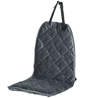 PawHut Capa de Assento Dianteiro de Carro para Cães Protetor Antiderrapante com Fixação e Correia Envolvente para Caminhões Furgões SUV 105x46cm Cinza(m-1)