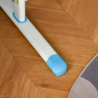 HOMCOM Secretária Infantil 2 em 1 Conjunto de Secretária e Cadeira para Crianças acima de 6 Anos com Altura Ajustável Mesa com Ângulos Regulável e Bandeja Deslizante 66x47x77cm Azul(m-8)