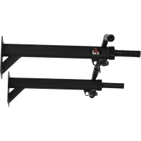 HOMCOM Barra de Elevações para Parede Treinamento Muscular Pull Up para Casa Carga Máxima 150kg 93,5x65x17 cm Preto(m-11)