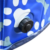PawHut Piscina dobrável para cães diâmetro  Ø140 cm Banheira portátil para animais de estimação em PVC com fundo antiderrapante para interior e exterior azul(m-8)