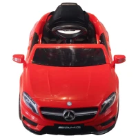 HOMCOM Carro Eléctrico Mercedes Benz para Crianças acima de 3 Anos com Controlo Remoto MP3 USB Luzes e Sons 100x58x46cm Vermelho(m-15)