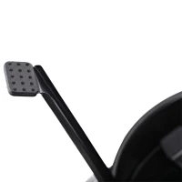 Outsunny Barbecue a Carvão Portátil Barbecue Pequena de Metal Esmaltado com 3 Pés Antiderrapantes Ø36,5x54cm Preto e Vermelho(m-11)