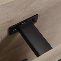 HOMCOM  Mesa de escritório com gaveta e armário com prateleira ajustável Mesa multifuncional para computador com borda redonda 150x60x76 cm Madeira natural(m-11)