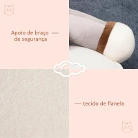 HOMCOM Mini sofá infantil para crianças acima de 18 meses em forma de burro com assento acolchoado 60x55x60cm cinza(m-6)