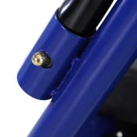 HOMCOM Andador para Adultos Dobrável com Armazenamento Assento e Travão 65x53x79-89cm Azul e Preto(m-9)