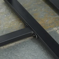 Outsunny Conjunto de Móveis de Jardim de vime 3 Peças com 1 Mesa 42,5x40x39 cm 2 Poltronas 63x57x76 cm Almofada Acolchoada para Pátio Varanda Cinza(m-7)