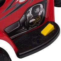 HOMCOM Mota Elétrica para Crianças de 18-36 Meses Motocicleta Infantil com 3 Rodas e Bateria 6V com Música Buzina Farol Baú 80x35x52cm Vermelho(m-11)