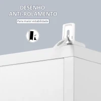 Kleankin Coluna Casa de Banho com Espelho Móvel Alto Casa de Banho Madeira com 2 Prateleiras Abertas e 2 Portas com Prateleiras Interiores Ajustáveis 30x28x180cm Branco(m-5)