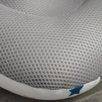 HOMCOM Banheira para Bebé Recém Nascido até 3 Anos Dobrável 30 Litros com Tampa Termossensível e Almofada Confortável Almofadas Antiderrapantes 81,5x50,5x23,5cm Cinza e Branco(m-10)