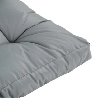 Outsunny Almofada para palete com encosto  para banco rede balanço interna externa 120x80x12 cm cinza(m-7)