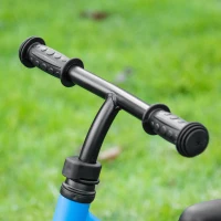 HOMCOM Bicicleta sem Pedais para Crianças de 2-5 Anos com Assento e Guiador Ajustáveis Bicicleta de Equilíbrio Infantil com Estrutura de Aço 89x37x55-60cm Azul(m-10)