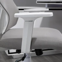Vinsetto Cadeira ergonômica giratória altura ajustável e reclinável até 120º posição de bloqueio 64x61x120,9-128,9 cm Cinza(m-9)