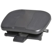 HOMCOM Apoio para os pés Altura Ajustável Massagem Alta Segurança Preto(m-1)