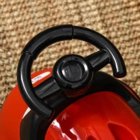 HOMCOM Bacio para Bebé de 6-36 Meses Bacio de Aprendizagem Treinamento Portátil em Forma de Carro com Tampa Volante Fácil de Limpar Carga 50kg 40x27,5x29,1cm Vermelho(m-9)