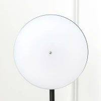 HOMCOM Candeeiro de Pé LED 18W/1800 lm com 3 Brilhos Ajustáveis Ecrã Giratório e Base de Metal Candeeiro de Leitura Moderno para Sala de Estar Dormitório Ø28x171,5cm Preto(m-8)