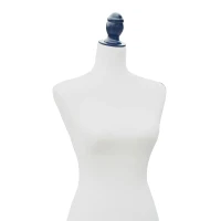 HOMCOM Manequim Feminino de Costura Manequim de Exibição com Altura Ajustável 130-168cm Branco(m-9)