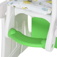 HOMCOM Cadeira para bebês acima de 6 meses 3 posições ajustáveis Acolchoado 57x59x105 cm Verde(m-9)