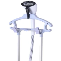 HOMCOM Ferro de Engomar a Vapor para Roupa 1800W Temperatura Ajustável em 11 Níveis Depósito de 2 L Aquecimento em 38s 35x25x47-118,5 cm Vermelho(m-13)