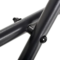 Outsunny Conjunto de mesa e 2 cadeiras dobráveis de vime para jardim Estrutura de aço Φ60x71 cm e 46x56x83 cm Madeira natural(m-9)