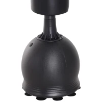 HOMCOM Saco de Boxe de Pé 165cm Sacos de Chão com Suporte para Preencher de Água ou Areia para Adultos e Crianças Preto(m-10)