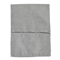 HOMCOM Mesa Auxiliar de Sofá em Forma de C com Bolsa de Armazenamento Removível Mesa Lateral para Sala de Estar Dormitório Escritório 37x48x55,8cm Carvalho e Branco(m-7)