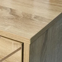 HOMCOM Cómoda com 6 Gavetas Estilo Retrô Móvel Auxiliar de Madeira para Sala de Estar Corredor 120x39,5x71 cm Madeira e Preto(m-8)