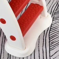 HOMCOM Escorrega infantil para crianças acima de 3 anos dobrável com escada e rampa 120x50x56 cm Vermelho(m-10)