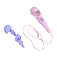 HOMCOM Piano para Crianças com 37 Teclas Microfone Banco Luzes 22 Músicas e Entrada para MP3 e USB 48x39x69 cm Rosa(m-11)
