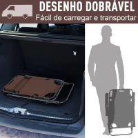 Outsunny Espreguiçadeira Reclinável  Dobrável com Encosto Ajustável Apoio de Braço  Apoio para os Pés Carga 136 kg 135x60x89 cm Marrom(m-6)