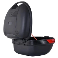 HOMCOM Mala para Motocicleta 30L Mala para Mota Universal com Chaves para Motocicletas Scooters 45x39x28cm Preto(m-10)