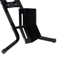 HOMCOM Suporte ajustável da roda da motocicleta do metal do estacionamento da motocicleta para as rodas ∅43/48/53 cm(m-6)