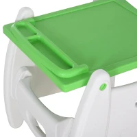 HOMCOM Cadeira para bebês acima de 6 meses 3 posições ajustáveis Acolchoado 57x59x105 cm Verde(m-12)