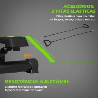 HOMCOM Máquina de Step Stepper Up-Down Máquina de Paso com 2 pedais ajustáveis para os pés 40x48x118cm(m-4)