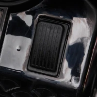 HOMCOM Carro elétrico para crianças de 3-5 anos Mercedes GTR licenciado Bateria 12V com controle remoto Música Faróis Porta dupla de abertura Carga 25kg 105x58x45 cm Preto(m-11)