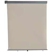 Outsunny Toldo Vertical de Parede com Alça para Sombra e Privacidade 160x250 cm Bege(m-1)