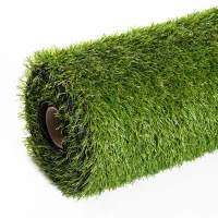 Outsunny Relva Artificial 25 mm Rolo de Relva Artificial 300x100 cm Realista com Orifícios de Drenagem para Varanda Jardim Pátio Verde(m-9)