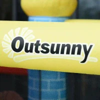 Outsunny Castelo inflável infantil com escorrega cama de salto insuflador e bolsa de transporte para interior e exterior 280x260x210 cm Multicolor(m-9)