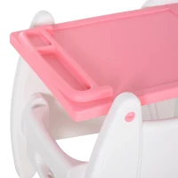 HOMCOM Cadeira para bebês acima de 6 meses 3 posições ajustáveis Acolchoado 57×59×105cm Rosa(m-9)
