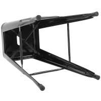 HOMCOM Conjunto de 4 Bancos Interiores e Exteriores de Metal Estilo Industrial 43x43x76 cm(m-13)