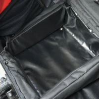 HOMCOM Reboque de criança 3 em 1 de 2 lugares para crianças acima de 6 meses Dobrável com barra rodas giratórias e guiador ajustável 150x85x107cm Vermelho(m-12)