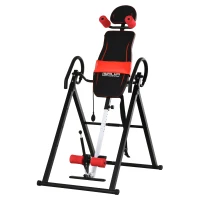 HOMCOM Mesa de Inversão Dobrável com Cintura Acolchoada e Cinto de Segurança Carga Máxima 150 kg(m-1)