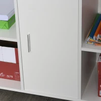 Vinsetto Armário para Escritório de Impressora com Espaço de Armazenamento e Rodas 100x 40 x 71 cm Branco(m-10)
